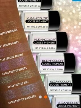 Kleancolor Frosted Loose Pigment Eyeshadow Set Of 6